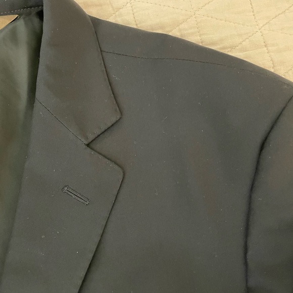 PRONTO UOMO Made in Italy Wool Notch Collar Slim Suit Jacket in black 42 R - Picture 2 of 7